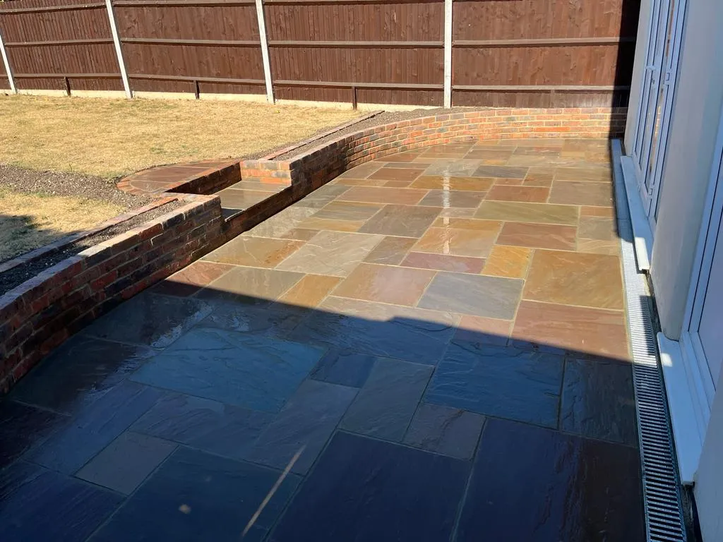 patio with step